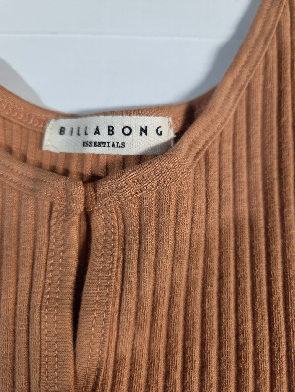 Billabong Ribbed Tank Top - Rust Orange - Picture 6 of 8